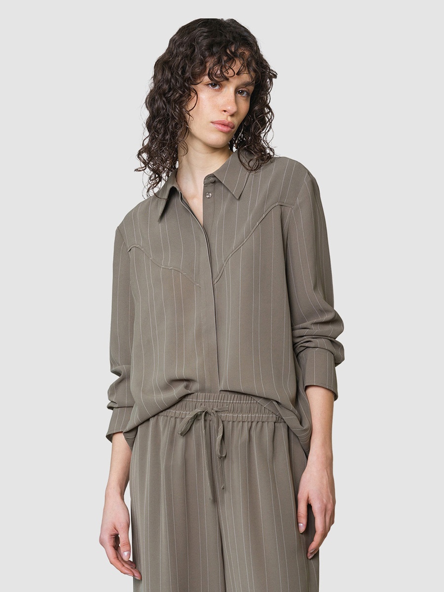 Erma Pinstripe Western Yoke Shirt