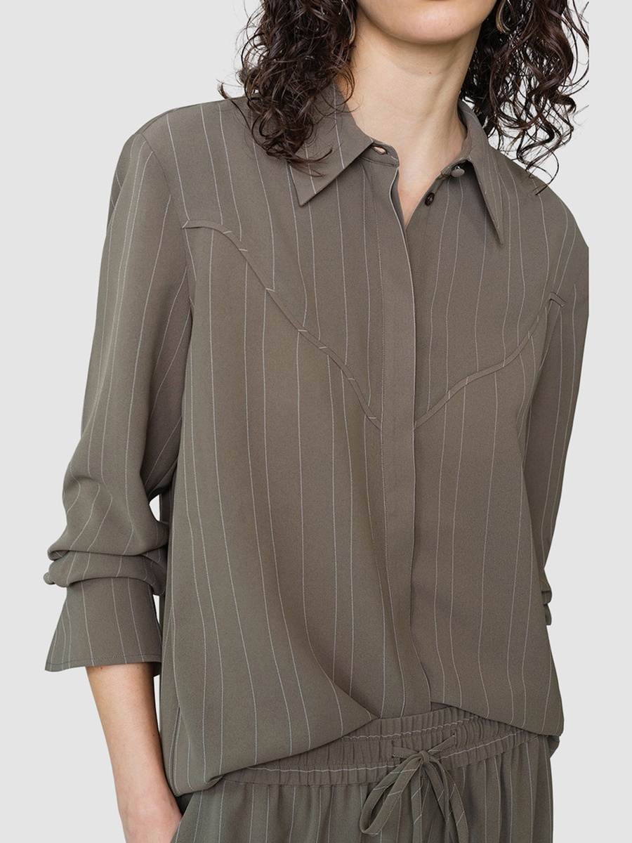 Erma Pinstripe Western Yoke Shirt