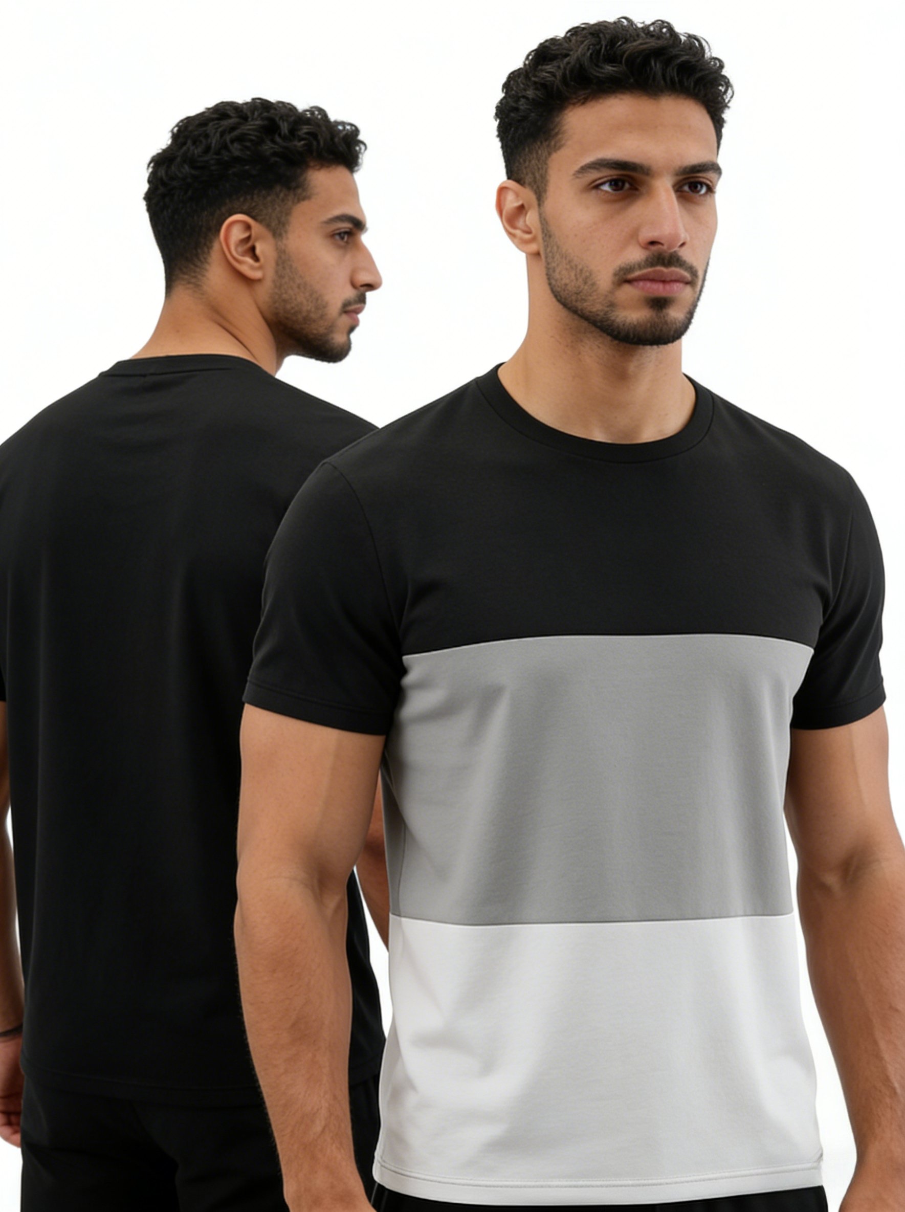 Men Color Block Regular Fit T-Shirt