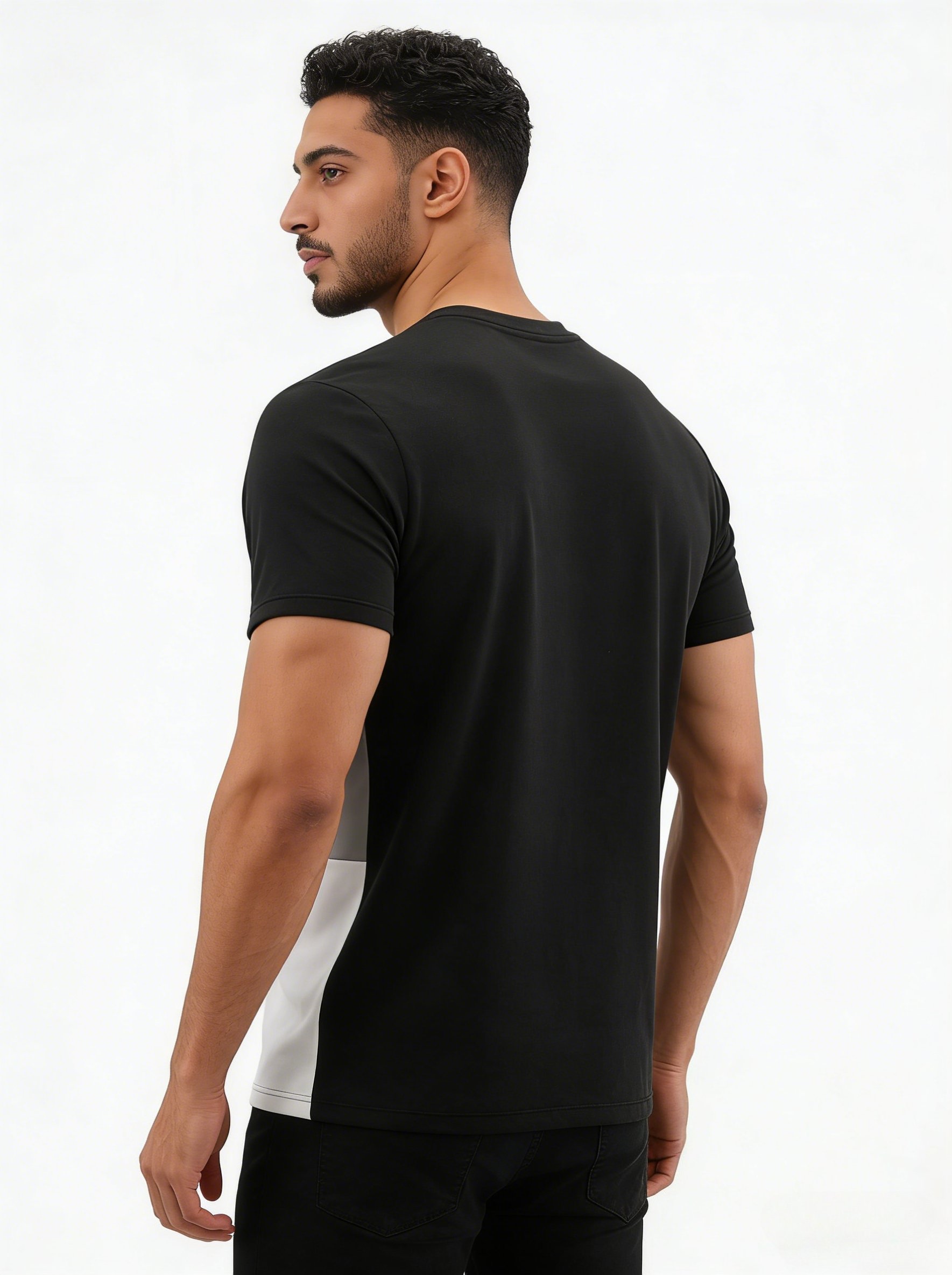 Men Color Block Regular Fit T-Shirt