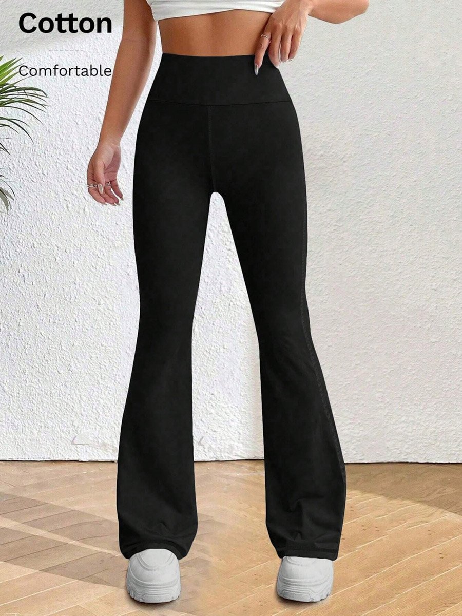 Black Flared Trousers
