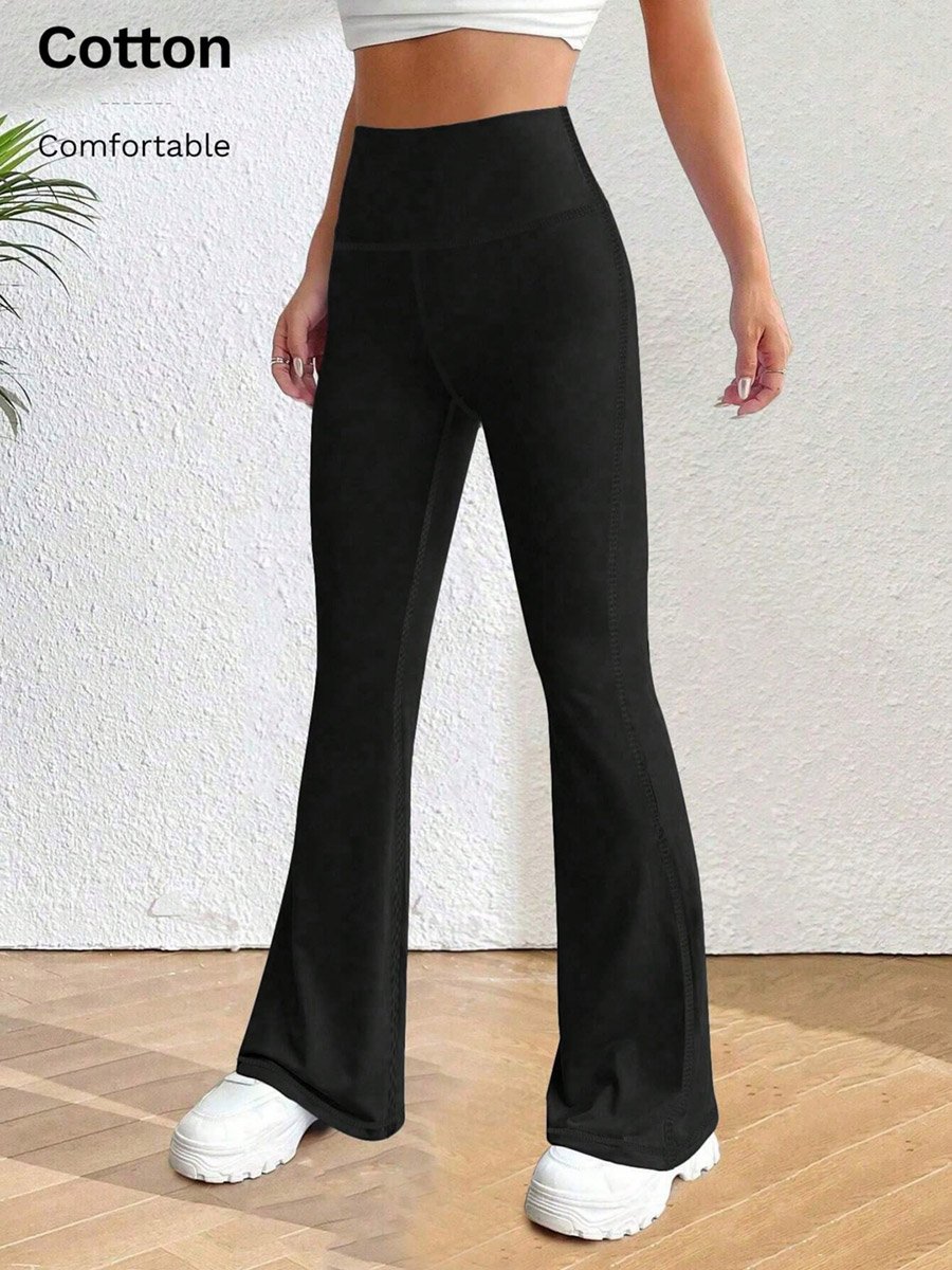 Black Flared Trousers