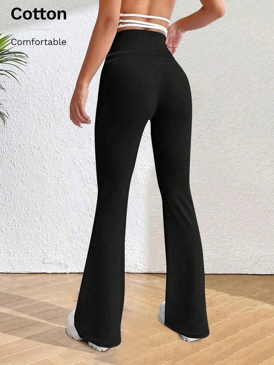 Black Flared Trousers