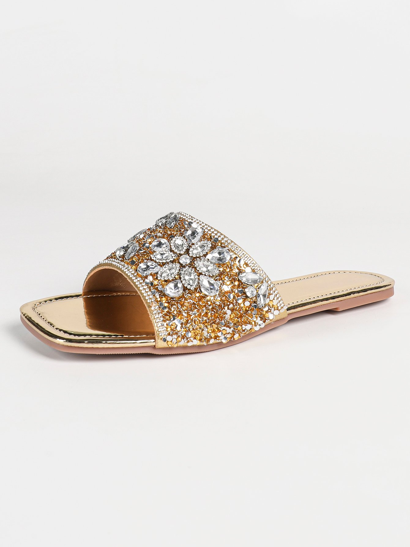 Embellished Flat Sandals