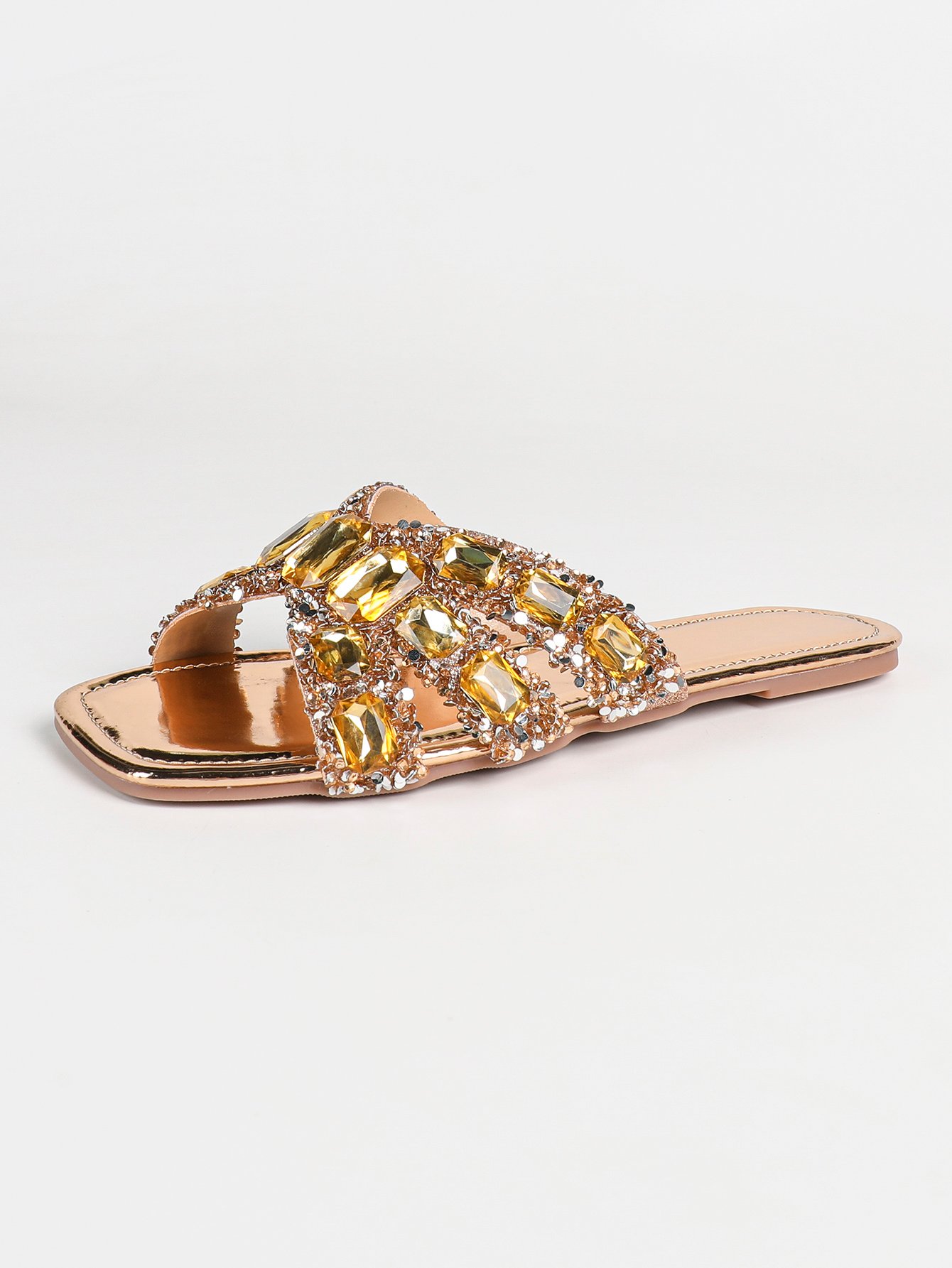 Embellished Flat Sandals