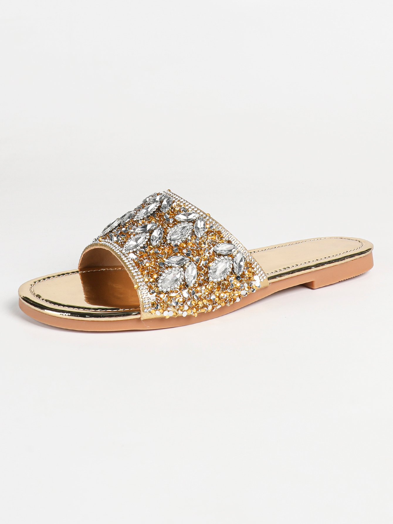 Embellished Flat Sandals