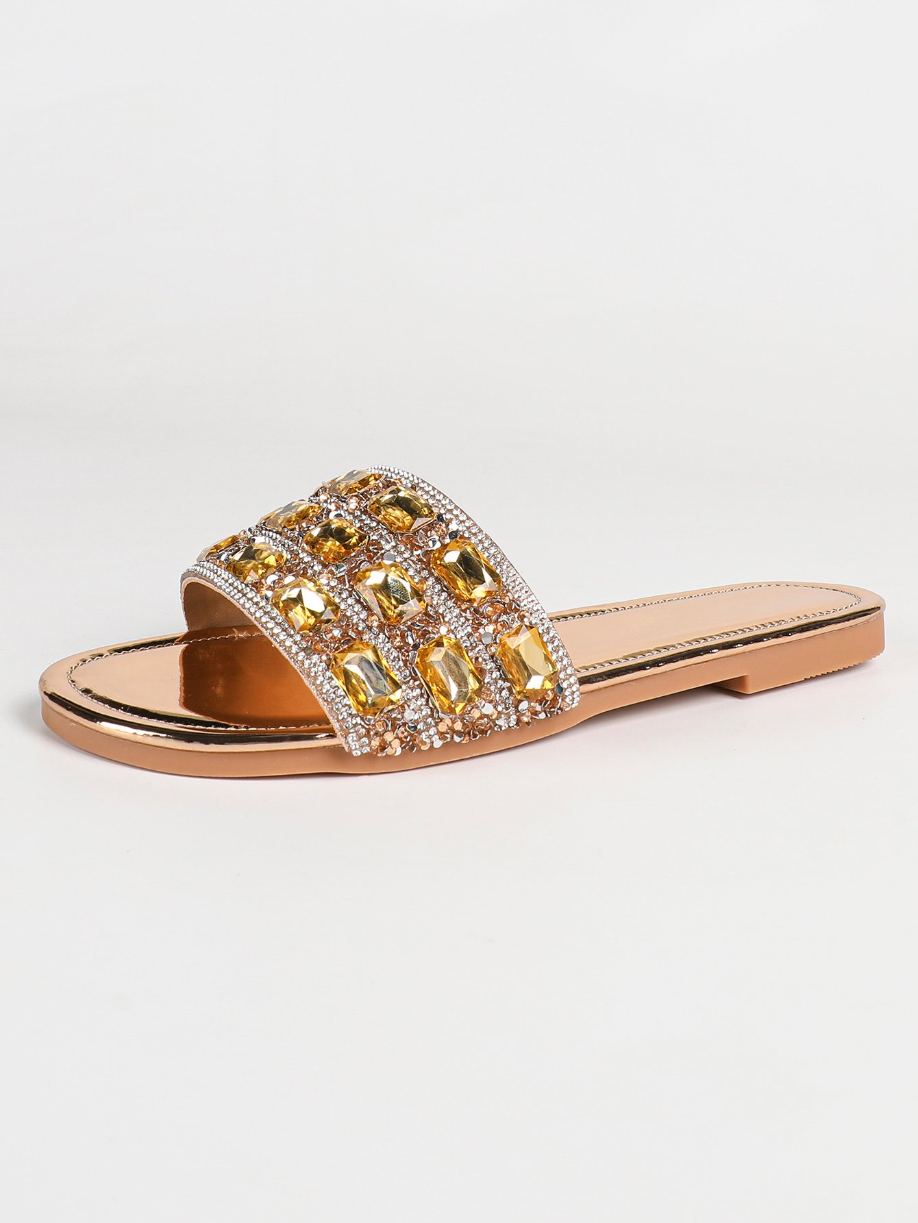 Embellished Flat Sandals