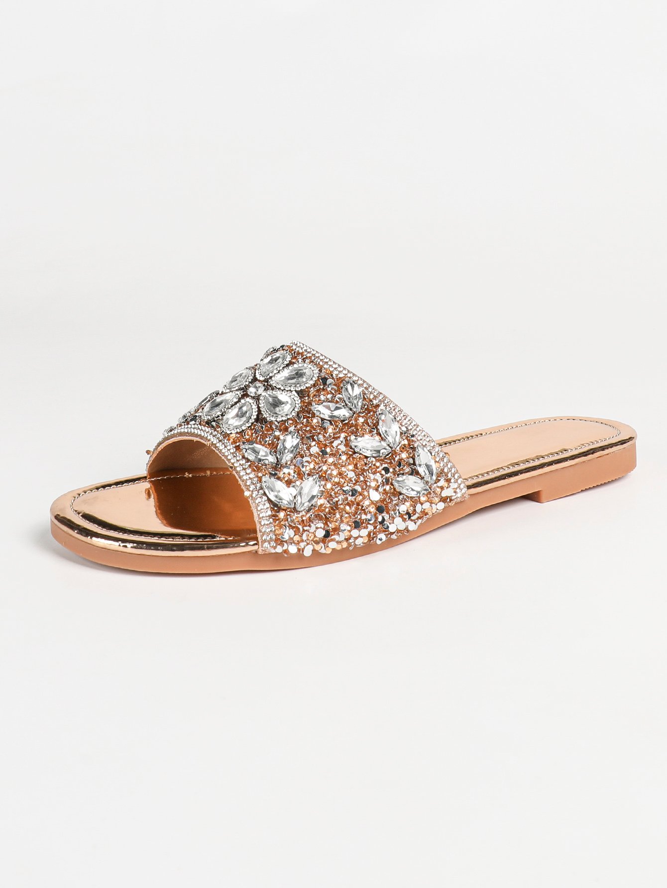 Embellished Flat Sandals