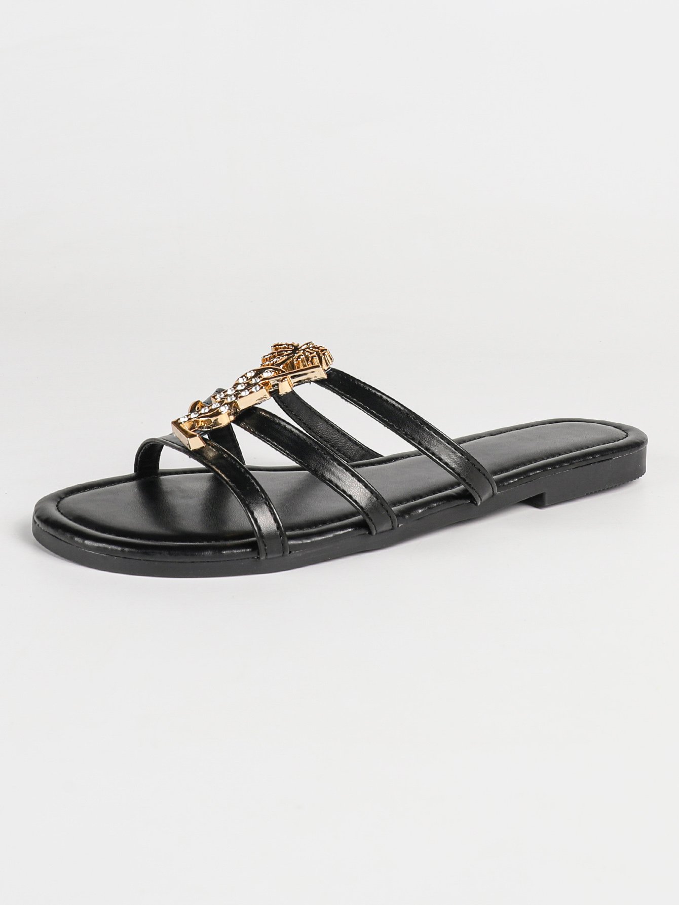 Embellished Flat Sandals