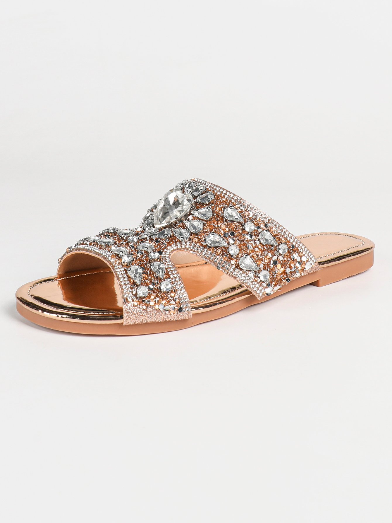 Embellished Flat Sandals