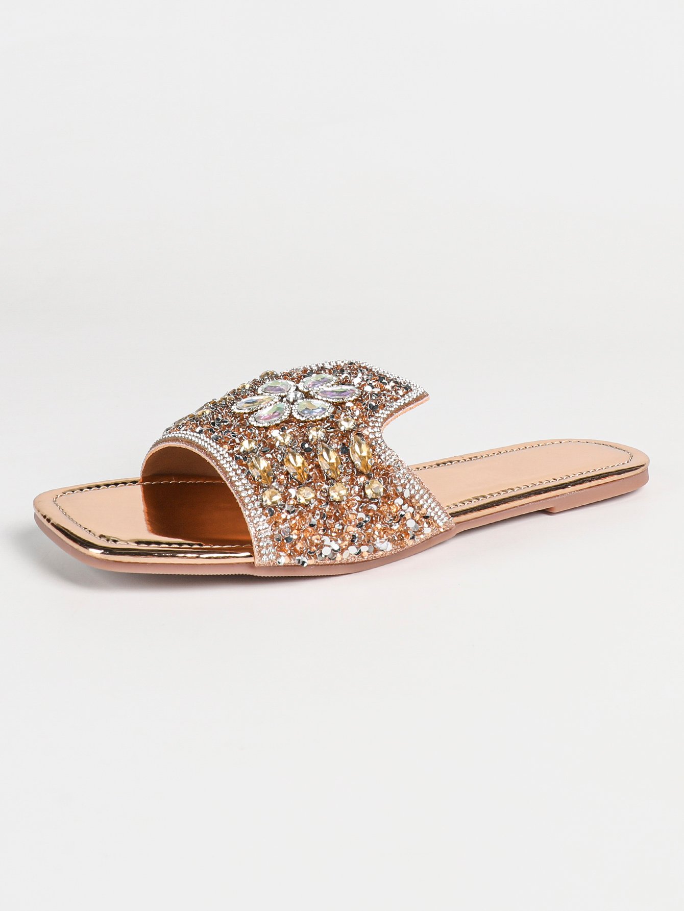 Embellished Flat Sandals