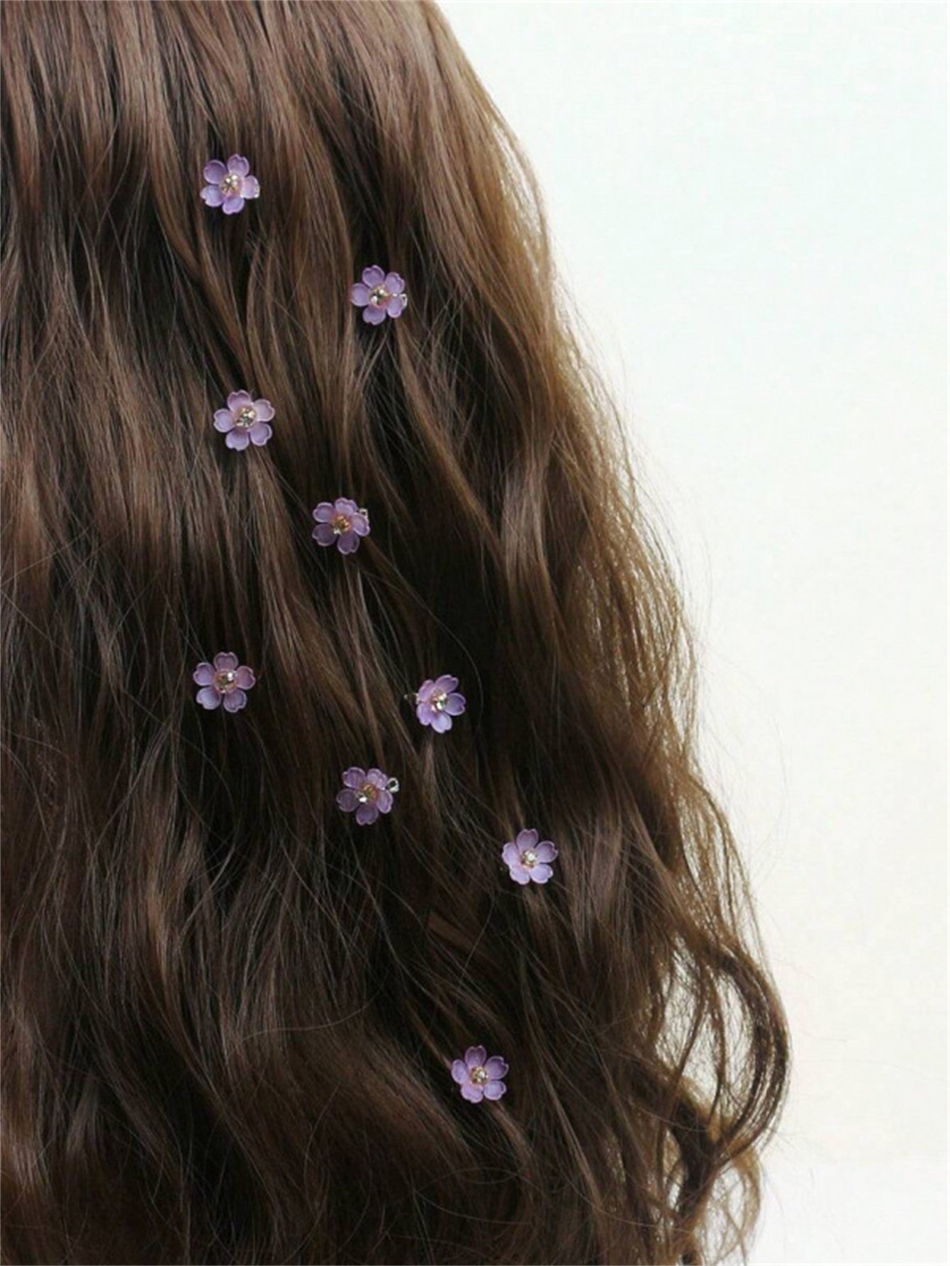 Set of 10 -  Mini Flower Hair Snap