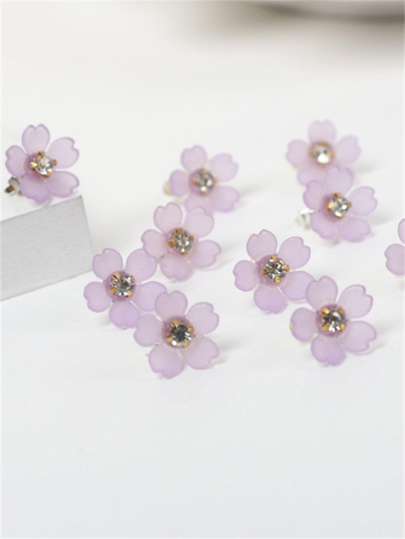 Set of 10 -  Mini Flower Hair Snap