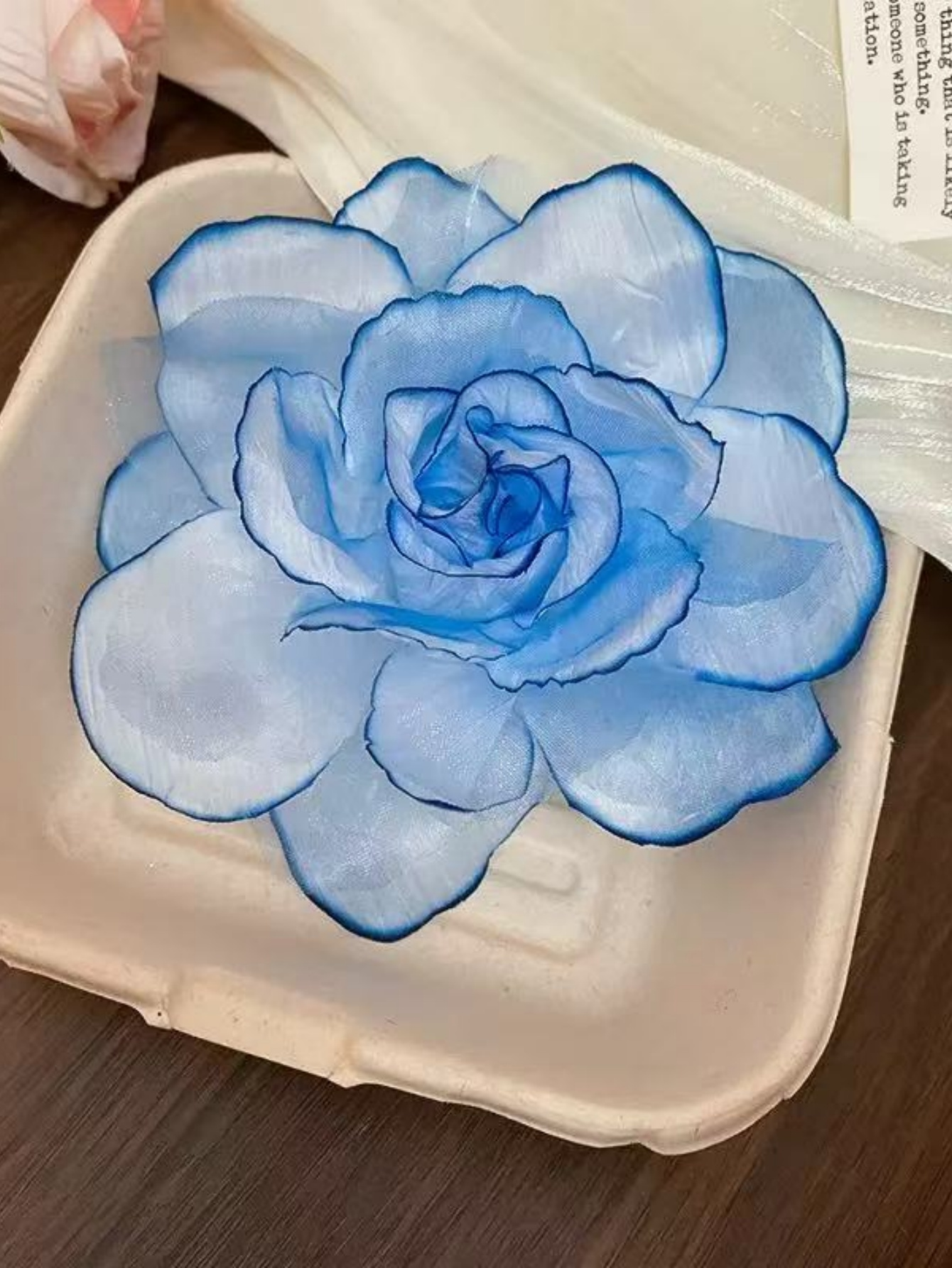 Blue Floral Hair Clip