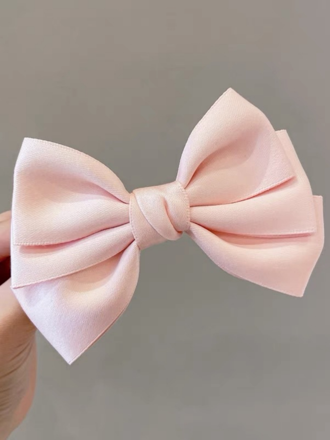 Light Pink Bow Hair Clip