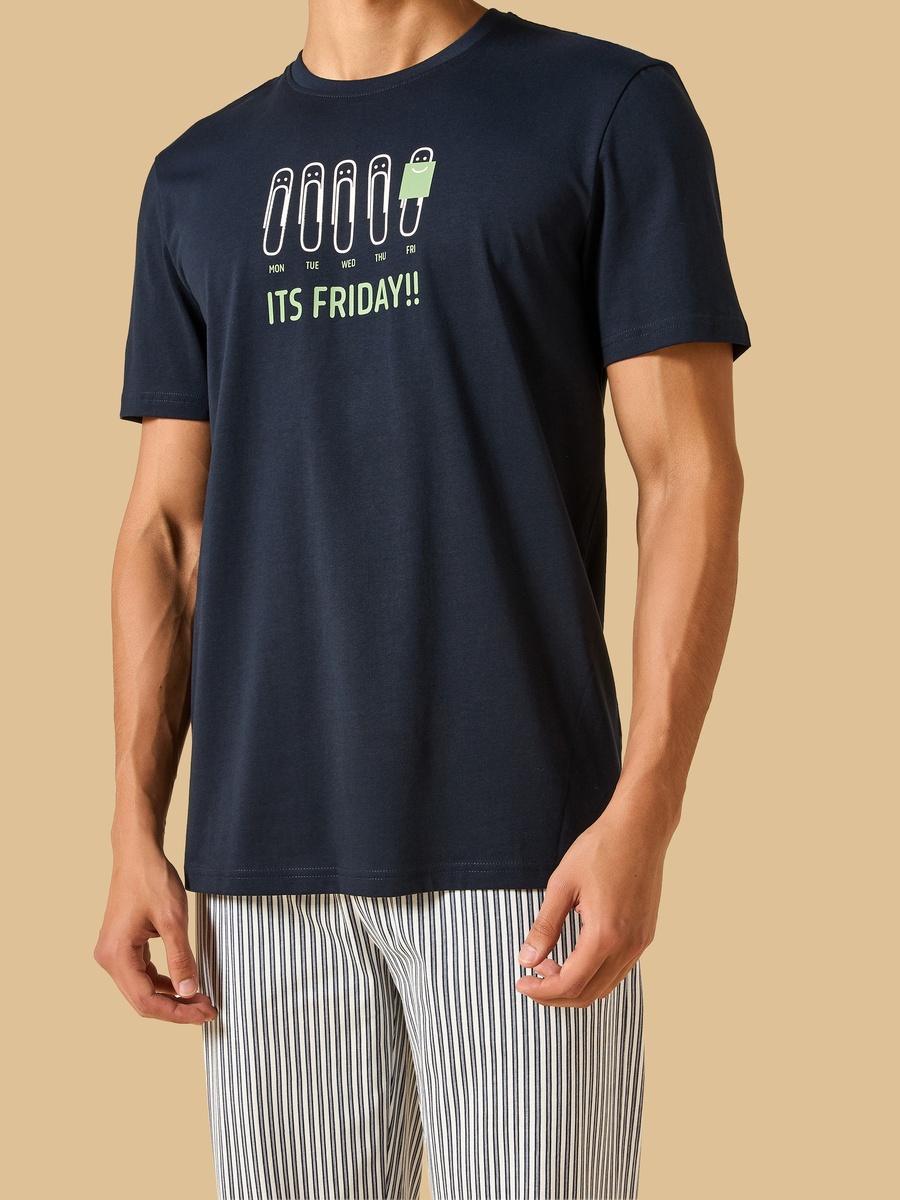 Days of the Week Print Pyjama Set