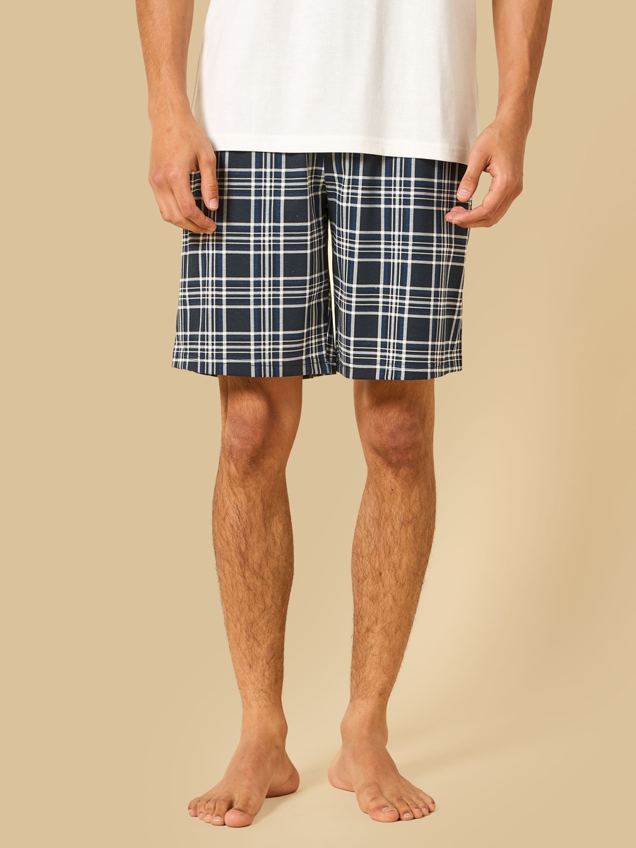 Checked Shorts Set