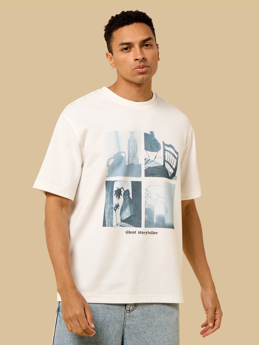 Graphic Print Interlock T-Shirt
