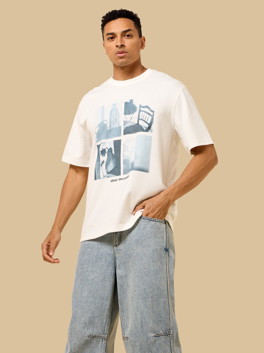 Graphic Print Interlock T-Shirt