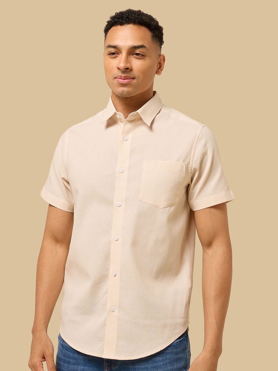Textured Regular Fit Dobby Shirt