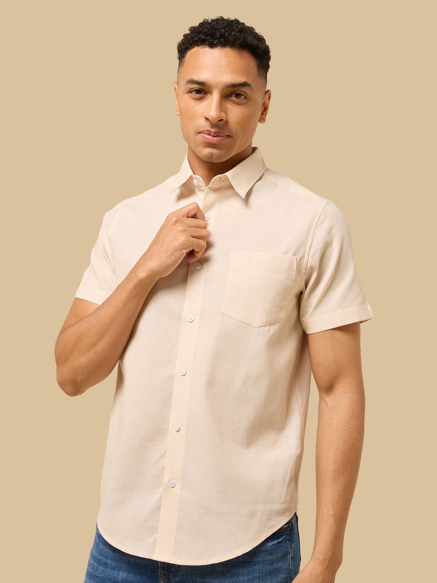 Textured Regular Fit Dobby Shirt