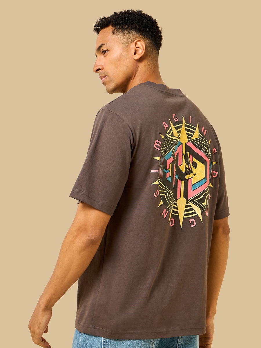 Imagine Dragons Print Oversized T-Shirt