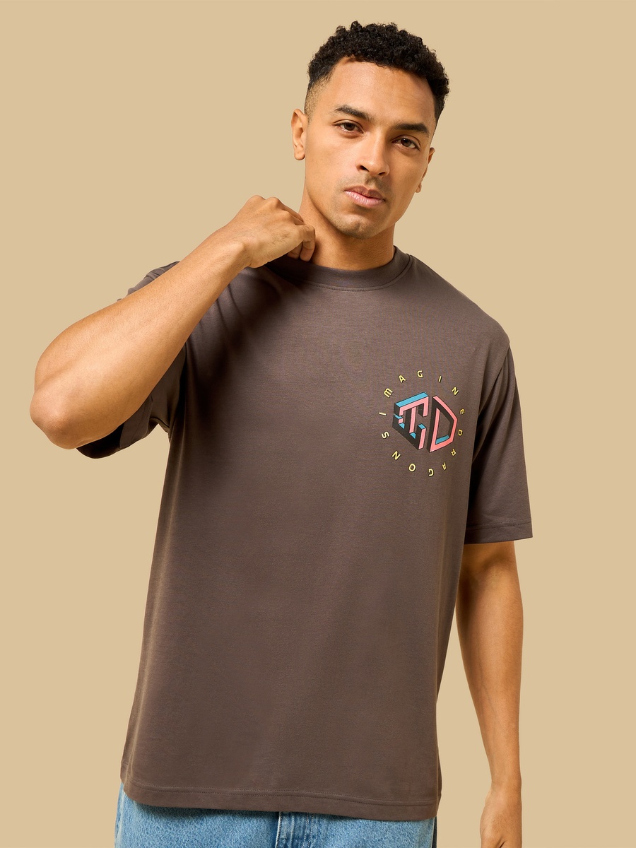 Imagine Dragons Print Oversized T-Shirt