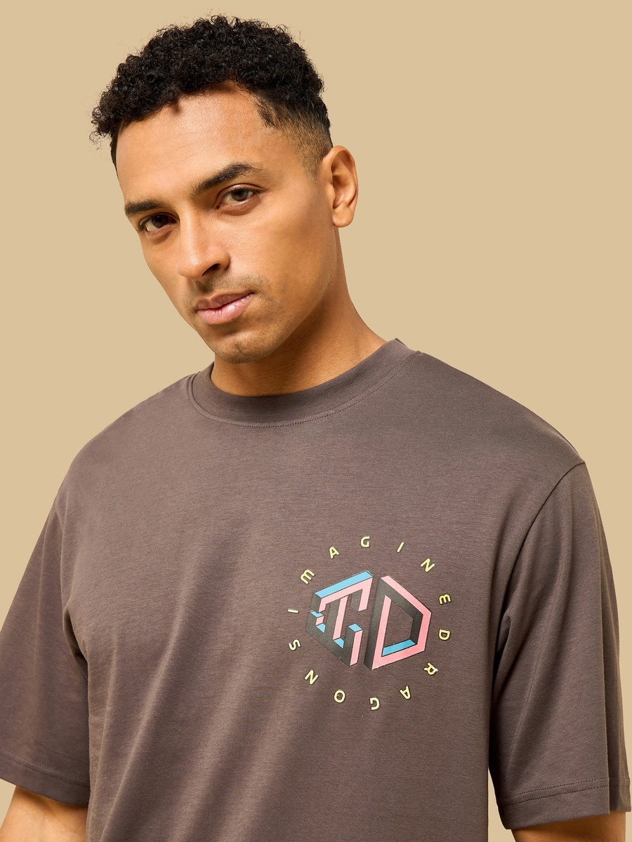 Imagine Dragons Print Oversized T-Shirt