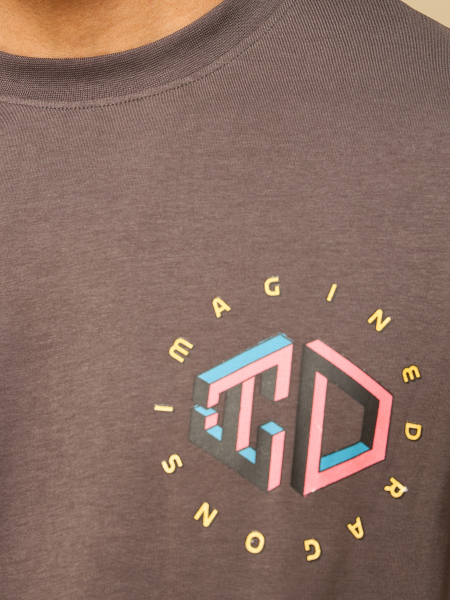Imagine Dragons Print Oversized T-Shirt