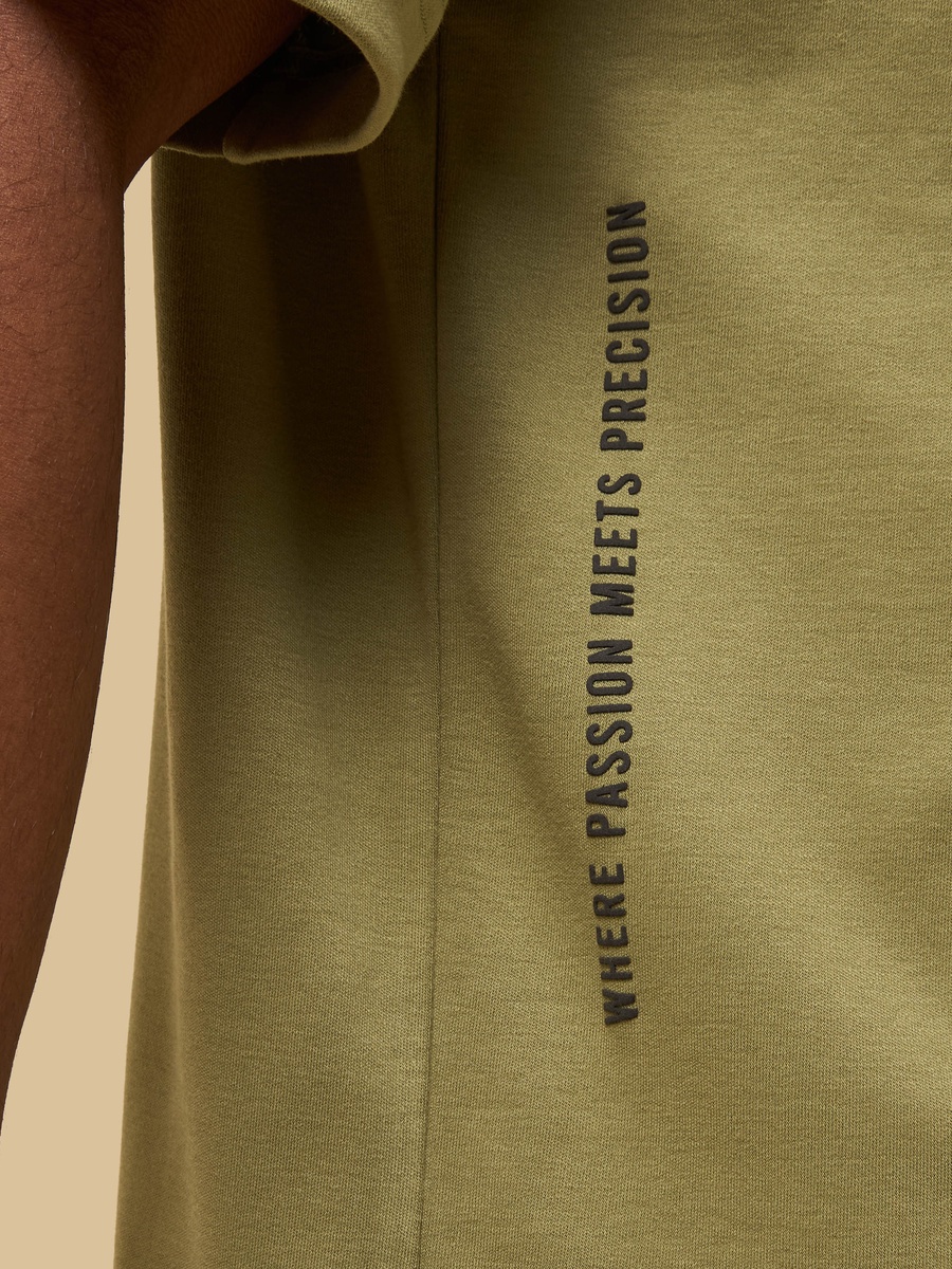 Slogan Print Oversized Interlock T-Shirt