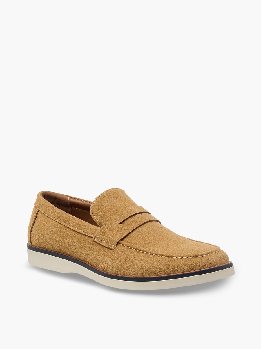 Men Textured Slip-On Loafers
