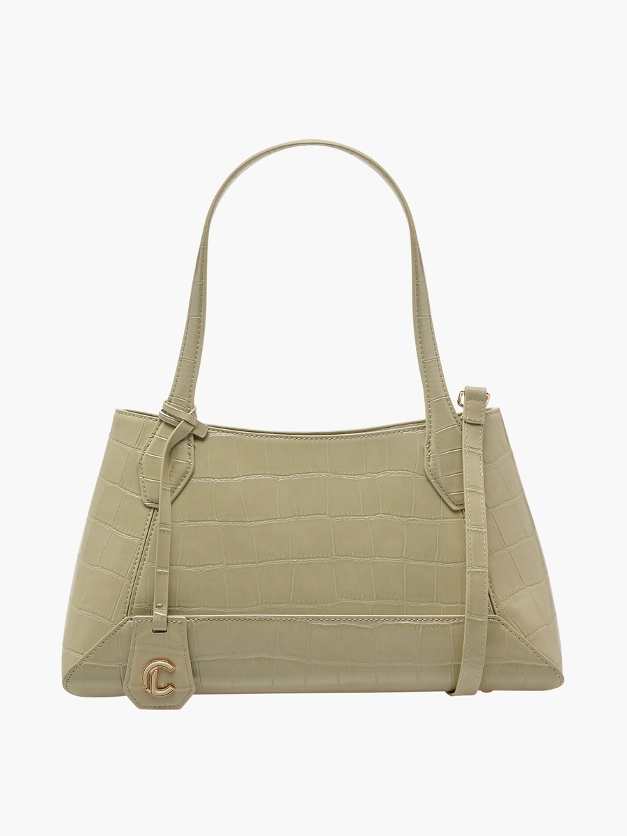 Textured Tote with Detachable Strap