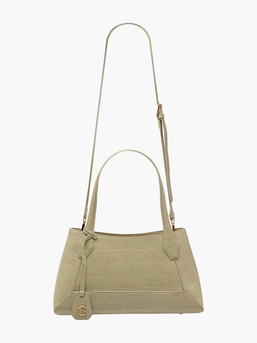 Textured Tote with Detachable Strap