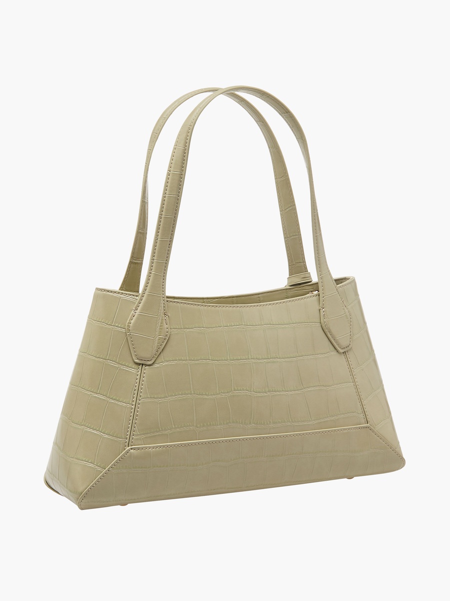 Textured Tote with Detachable Strap