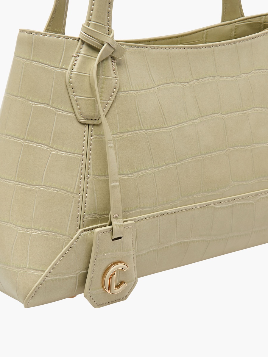 Textured Tote with Detachable Strap