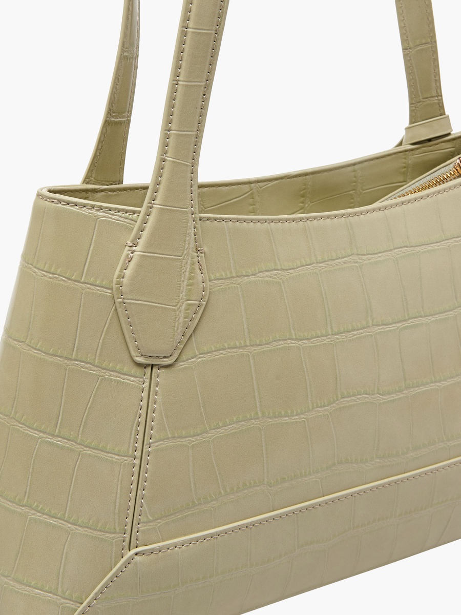 Textured Tote with Detachable Strap