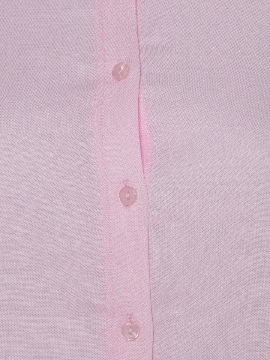 Linen Blend Shirt with Balloon Sleeves