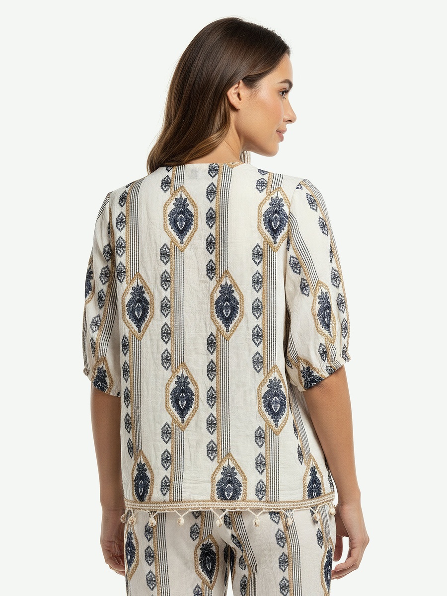 Top with Embroidery