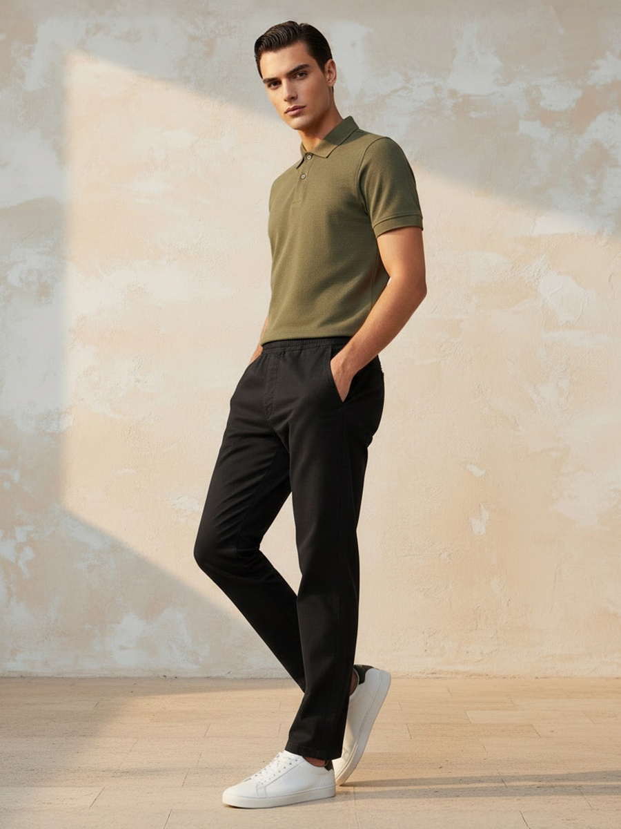 Men Regular Fit Trousers