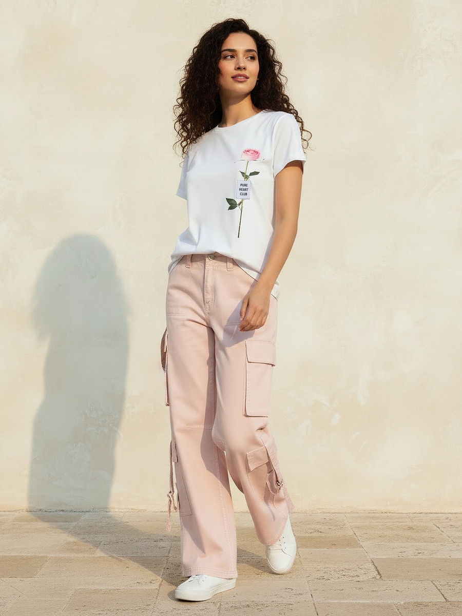 Cotton T-Shirt with Graphic Print