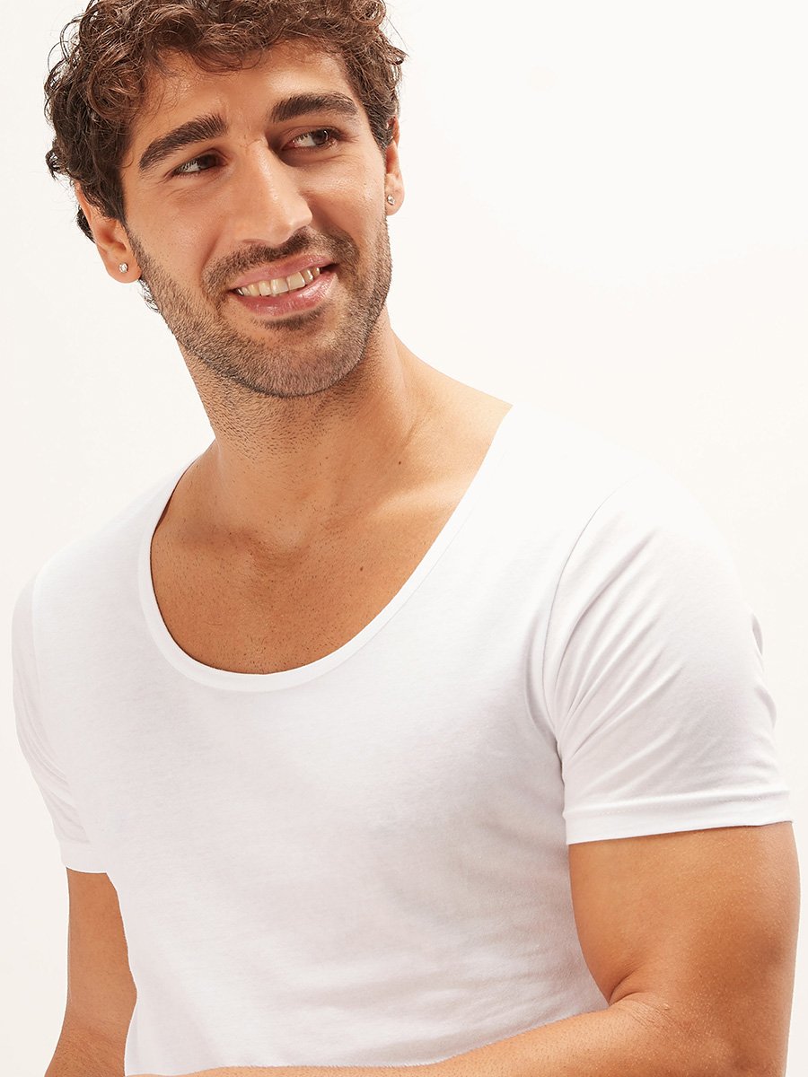 Set of 3 - Round Neck Vest with Short Sleeves