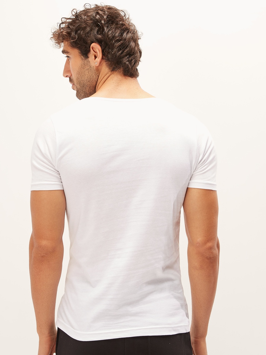 Set of 3 - Round Neck Vest with Short Sleeves