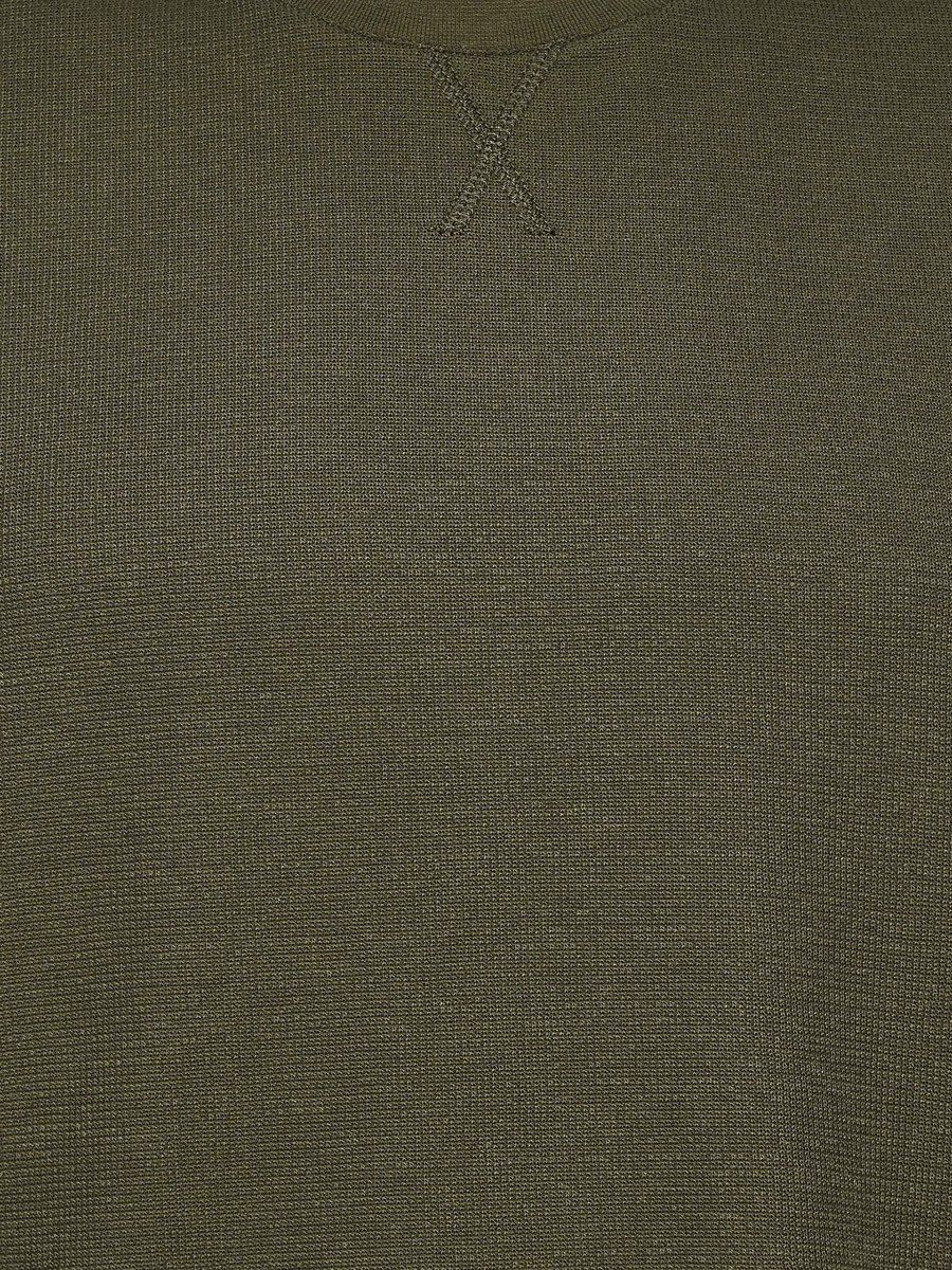 Men Relaxed Fit Crew Neck Short Sleeves Textured T-Shirt