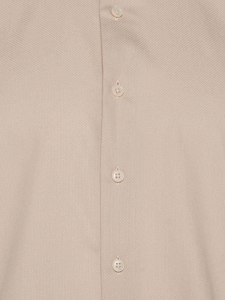 Men Regular Fit Collared Textured Long Sleeves Shirt