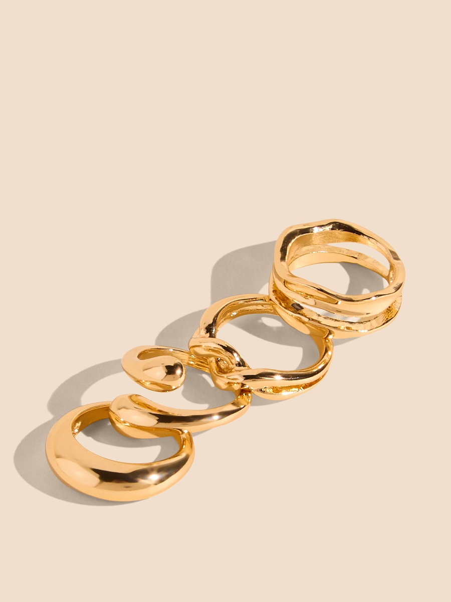 Pack of 4 - Metallic Ring