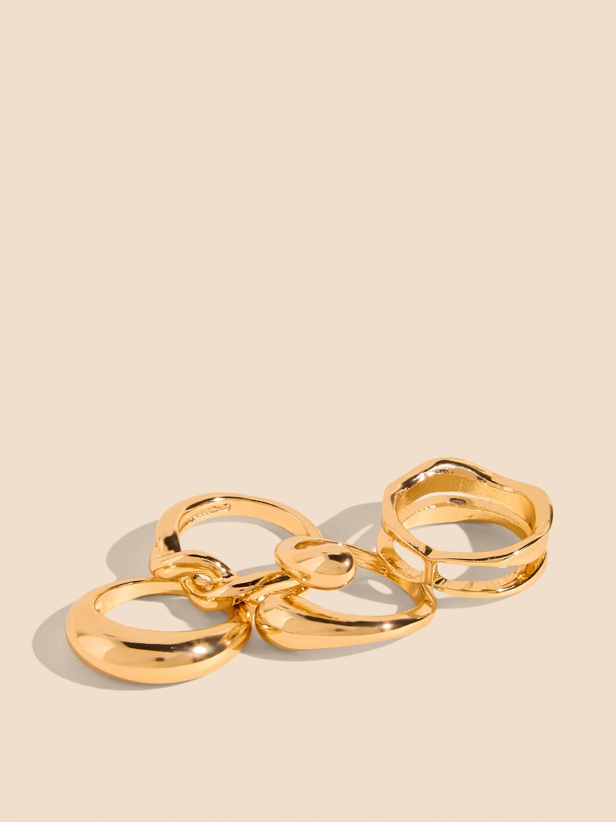 Pack of 4 - Metallic Ring