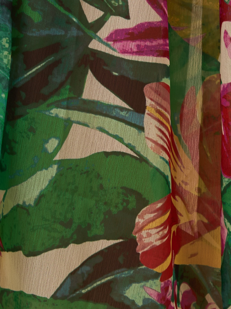 Tropical Print Cover-Up