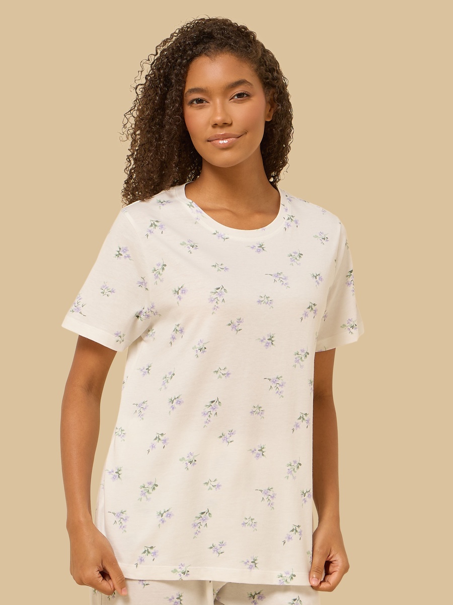Floral Print Cotton Pyjama Set