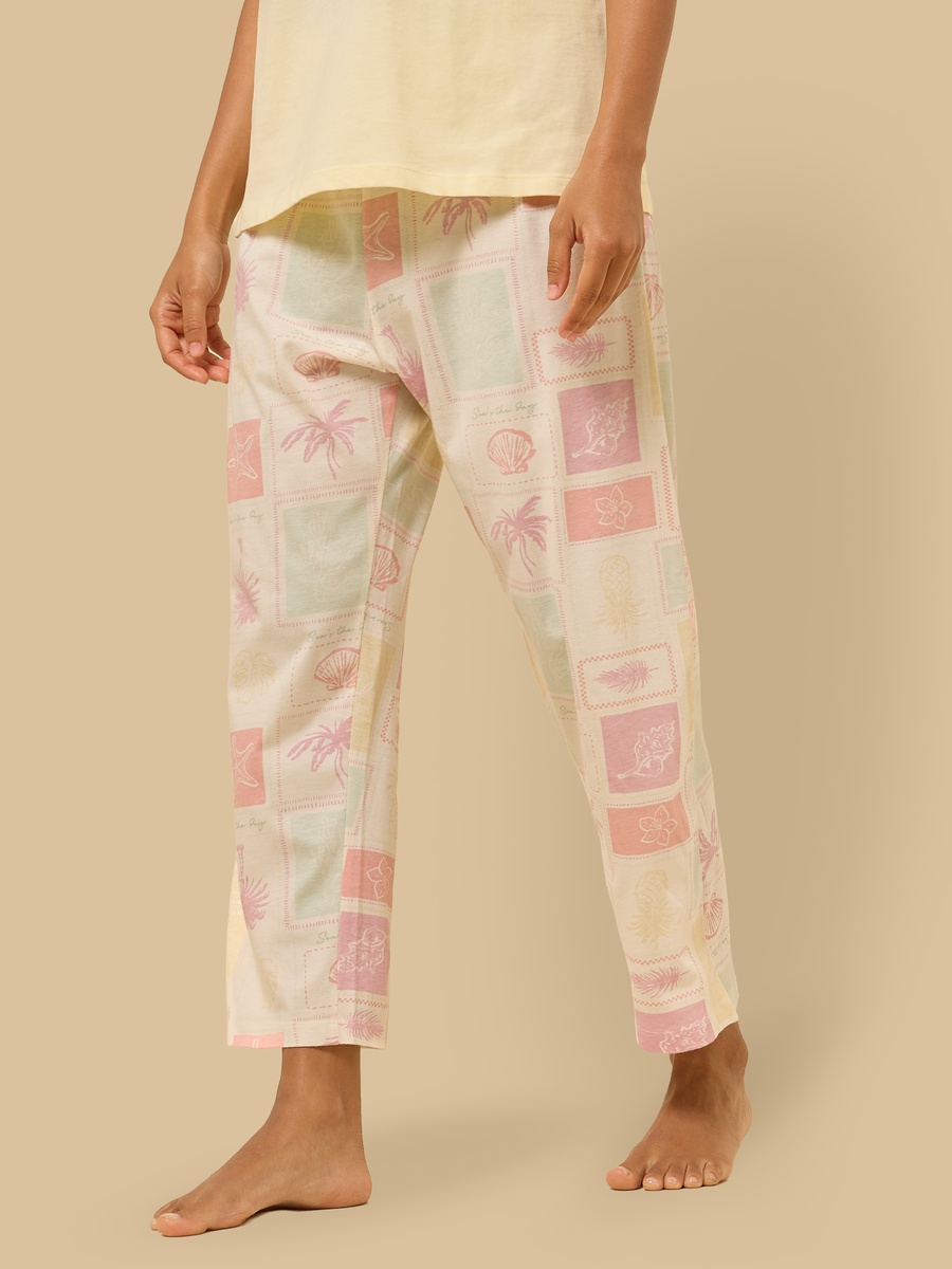 Tile Print Cotton Pyjama Set