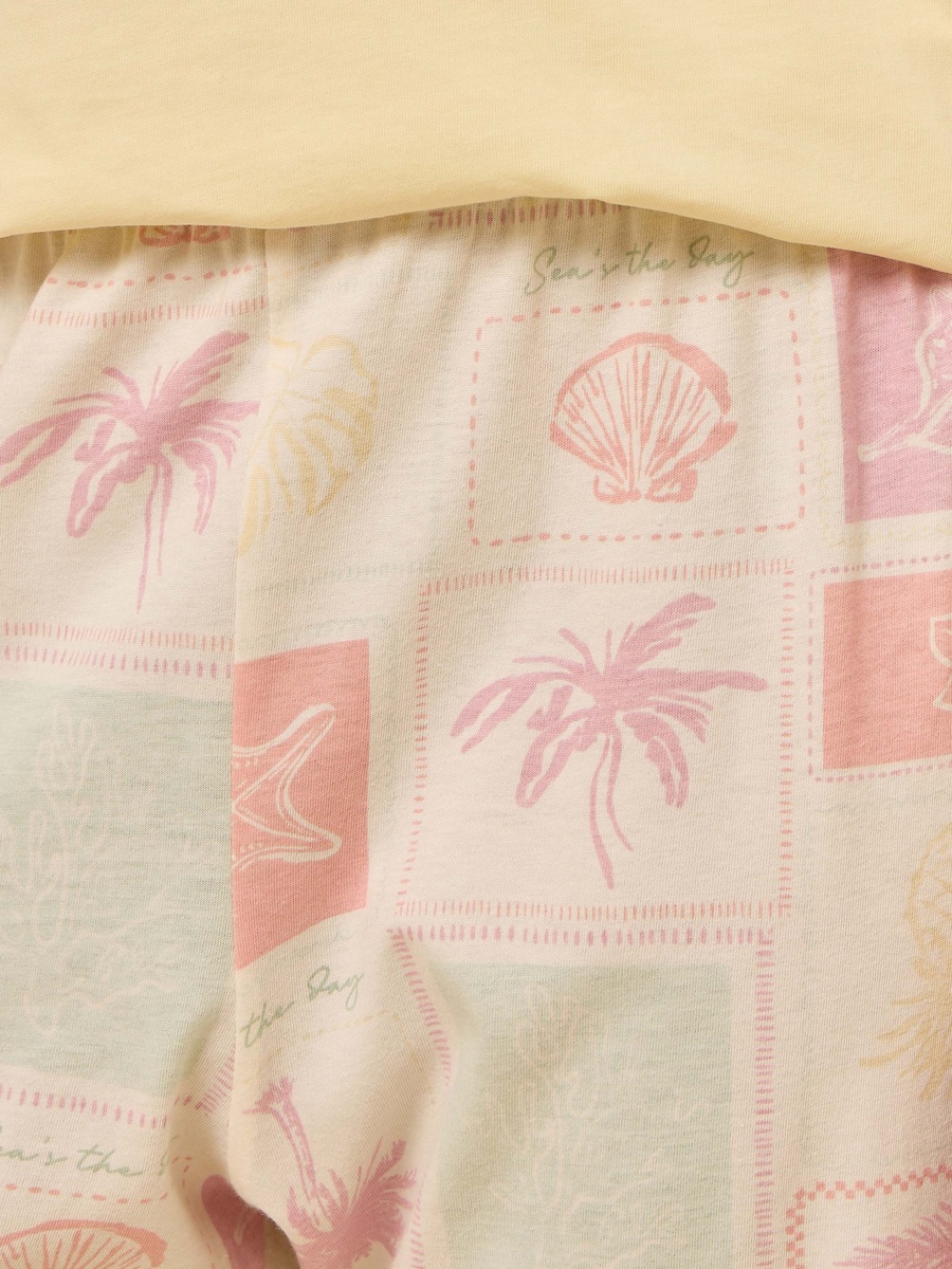 Tile Print Cotton Pyjama Set
